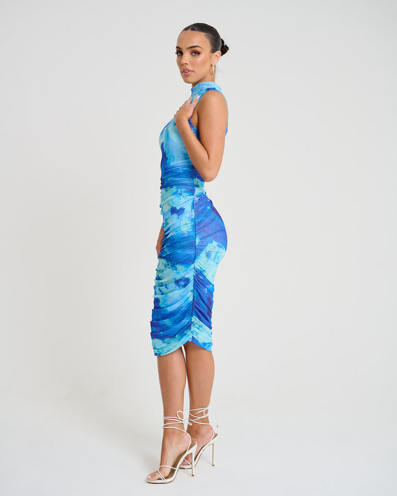 New Flame Midi / Blue Mesh