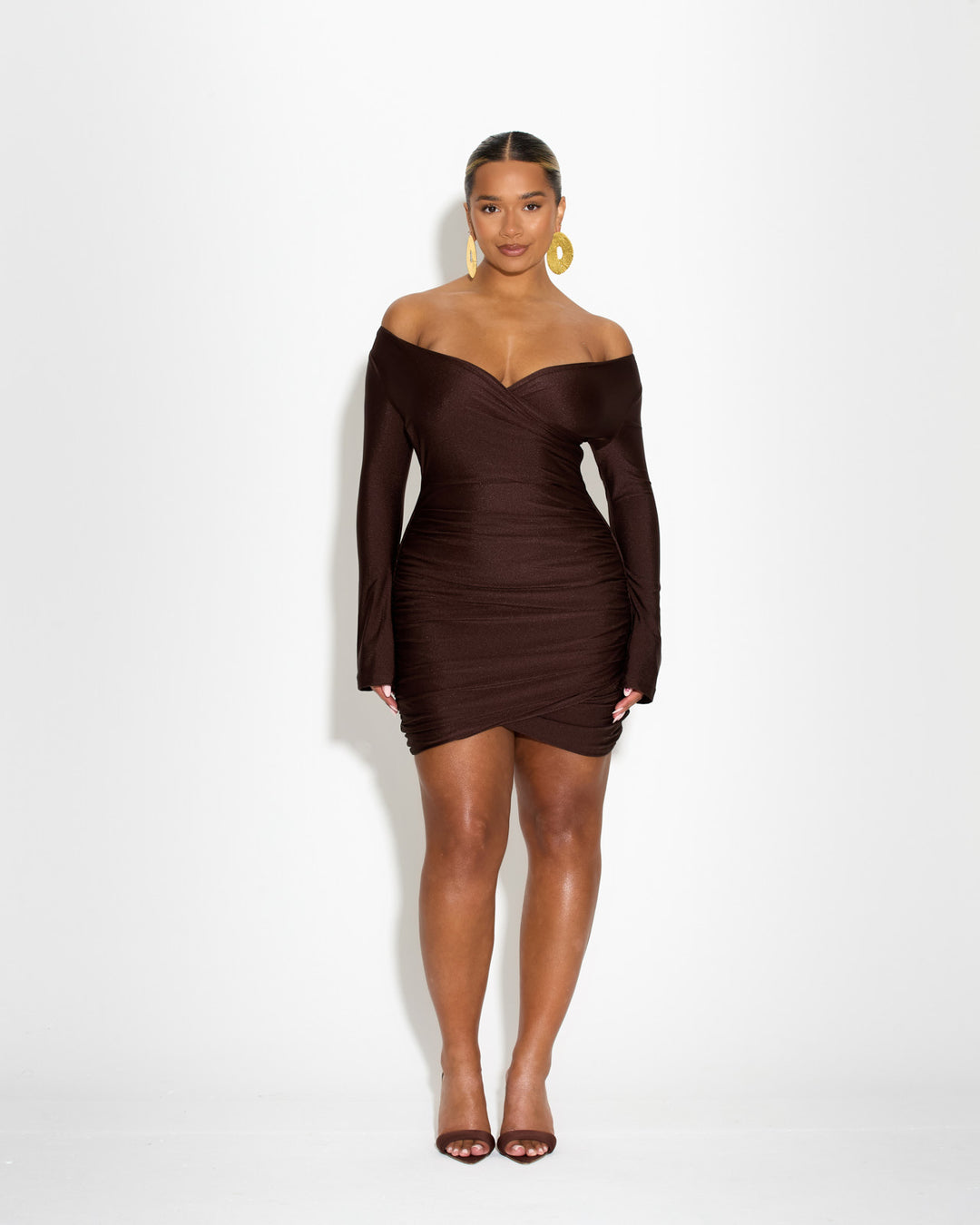 You Wish Chocolate Ruched & Ready You Wish Chocolate Ruched & Ready