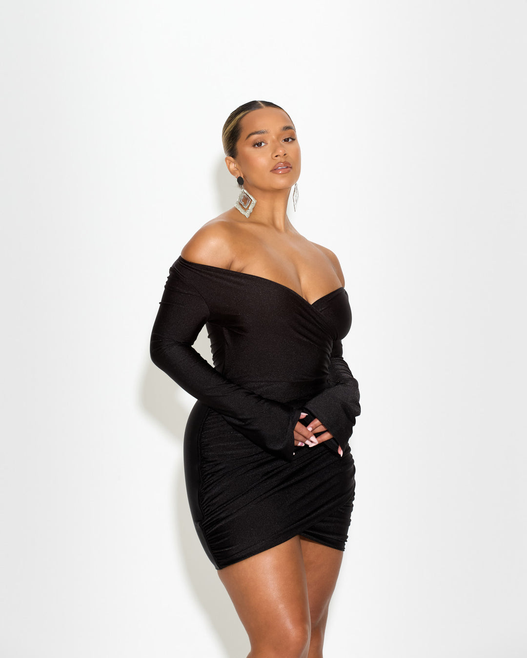 You Wish Black Ruched & Ready You Wish Black Ruched & Ready