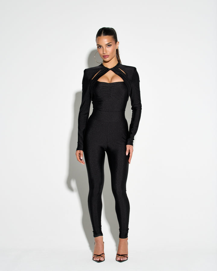 Made You Look Black Bodysuit