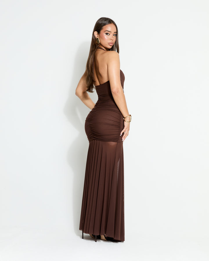 In My Feelings Chocolate Maxi Dress