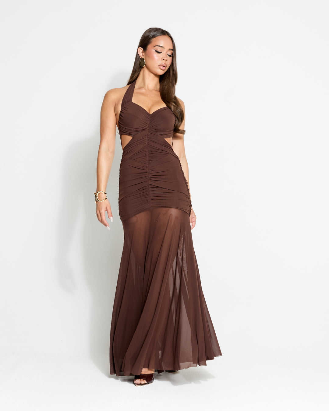 In My Feelings Chocolate Maxi Dress