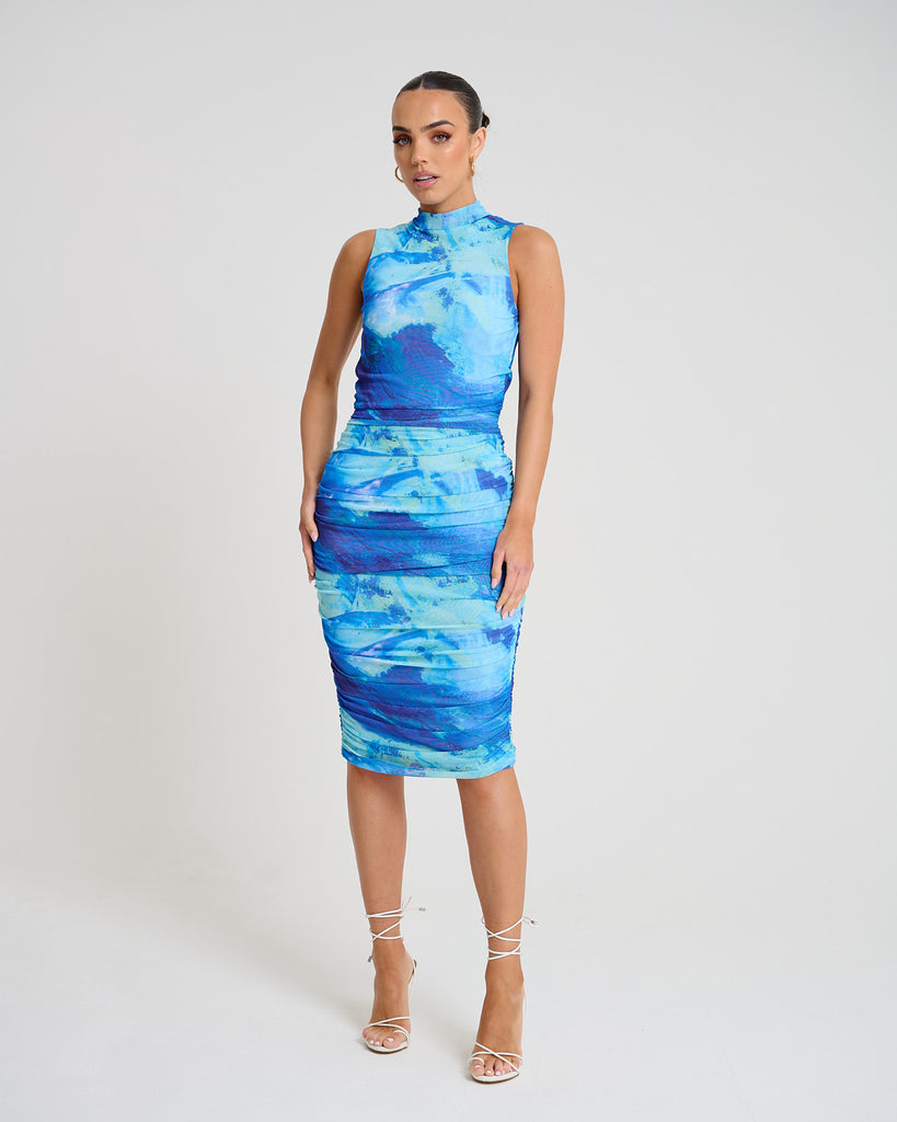 New Flame Midi / Blue Mesh