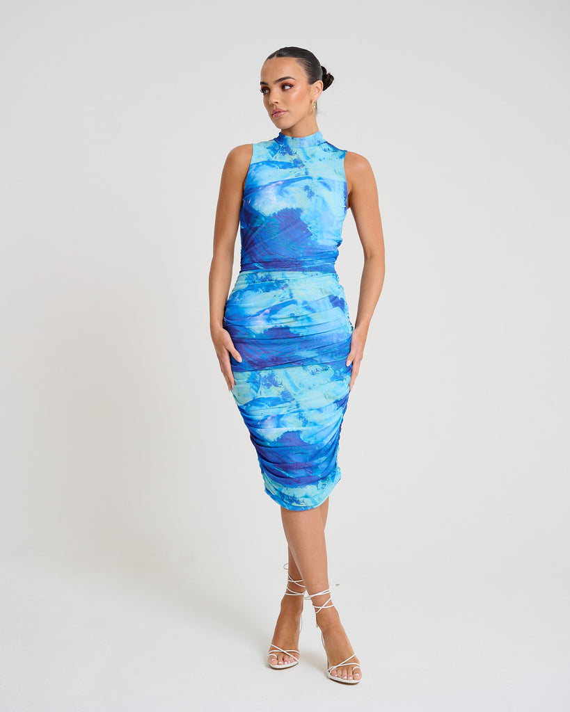 New Flame Midi / Blue Mesh