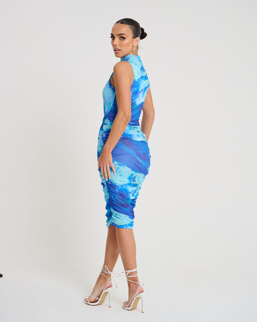 New Flame Midi / Blue Mesh