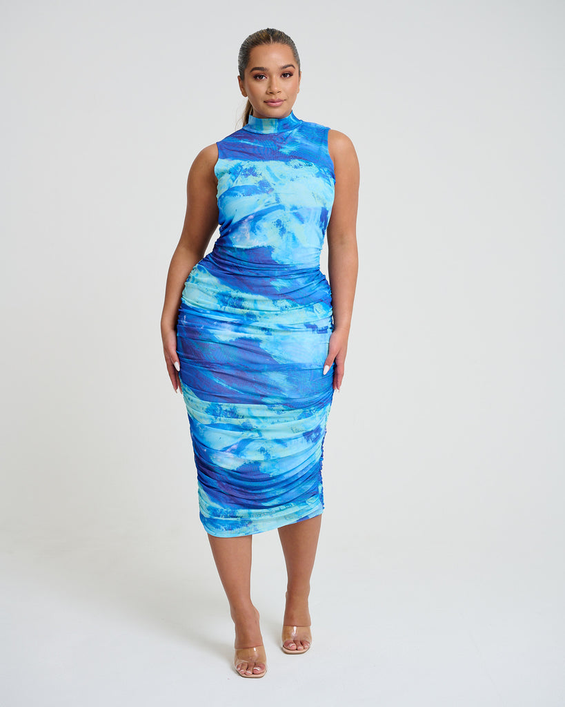 New Flame Midi / Blue Mesh