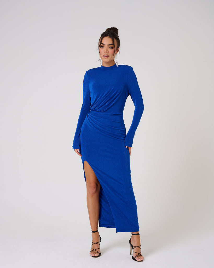 Thigh High / Blue Maxi