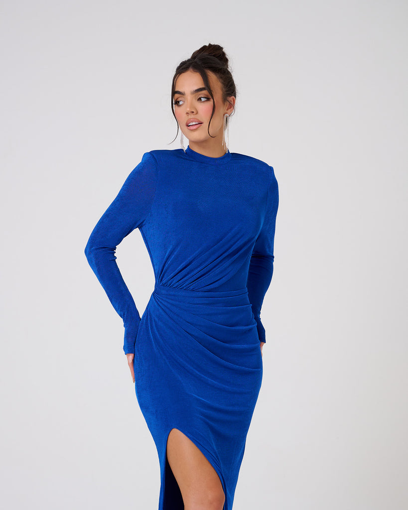 Thigh High / Blue Maxi