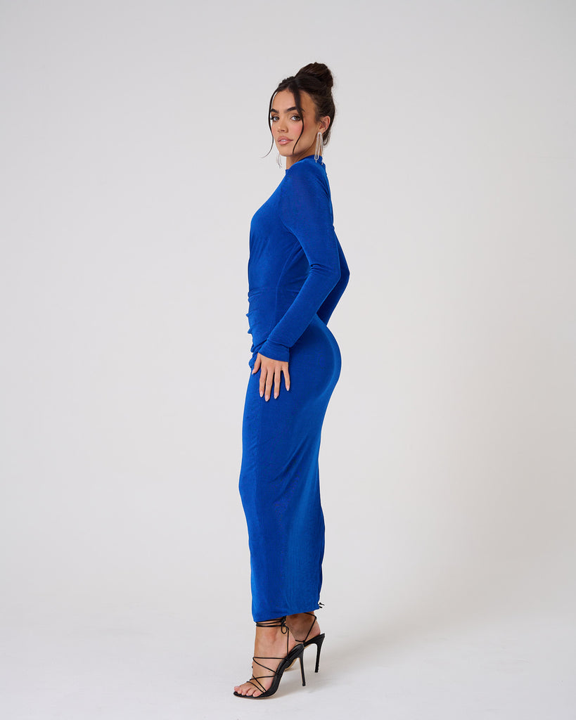 Thigh High / Blue Maxi