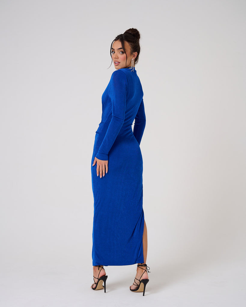 Thigh High / Blue Maxi