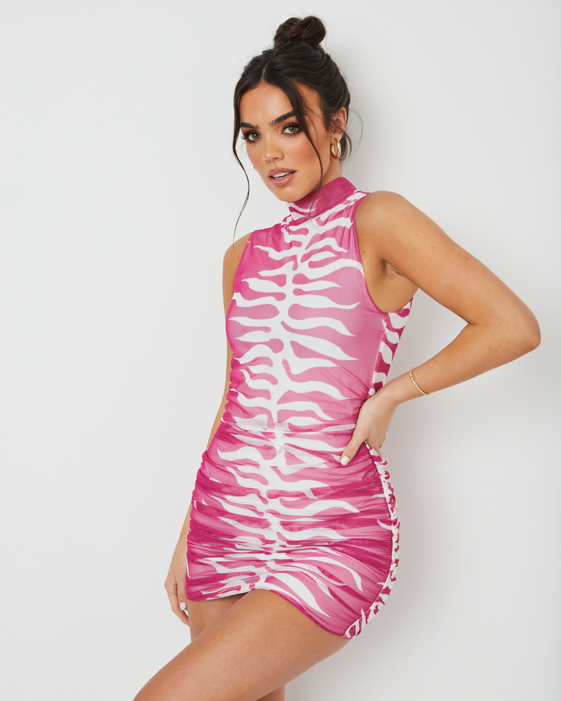 New Flame Mesh / Zebra Pink