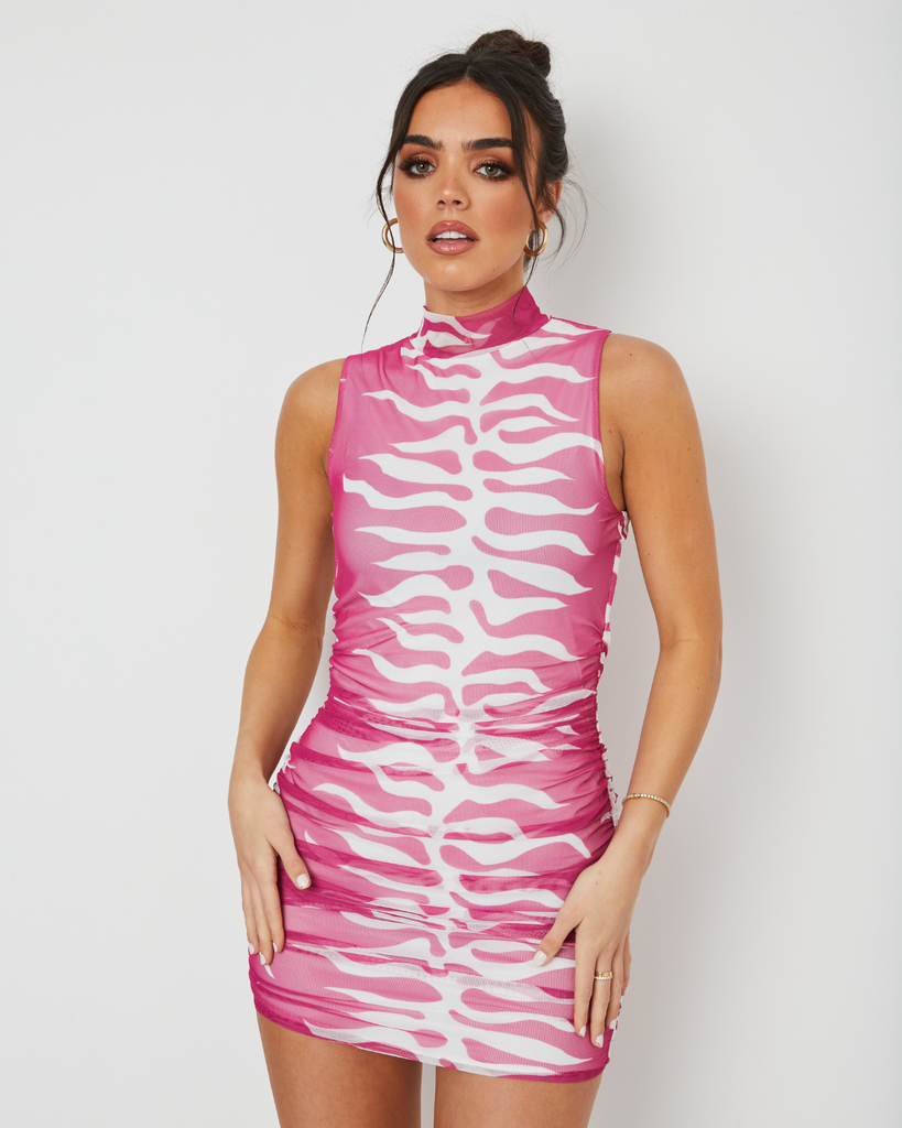 New Flame Mesh / Zebra Pink